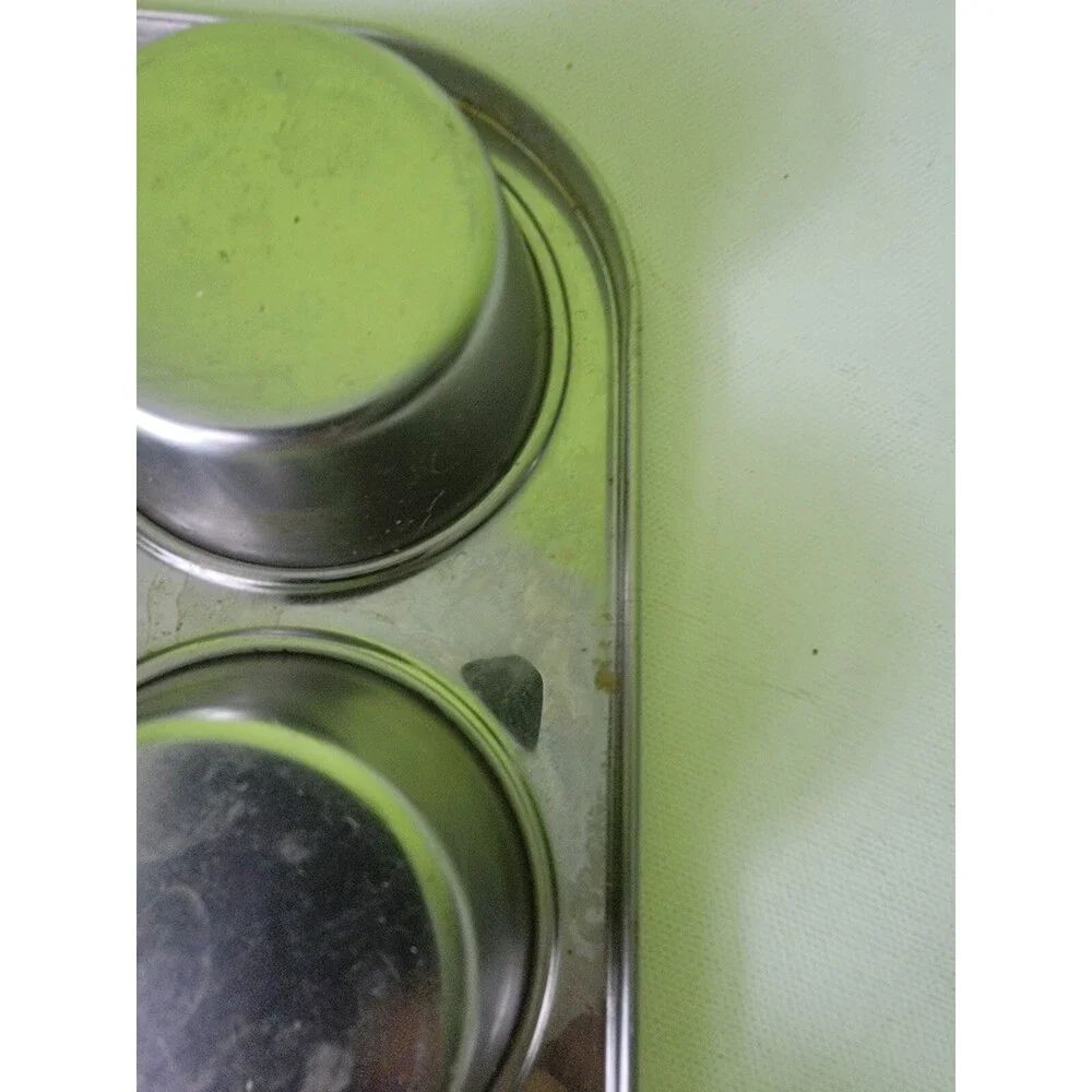 6 Cup Spot Baking Muffin Pan Metal Bakewear Cooking Cup Cake